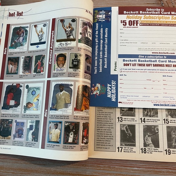 Michael Jordan RARE Beckett Magazine Issue #137 December 2001 Chicago Bulls - Picture 2 of 6